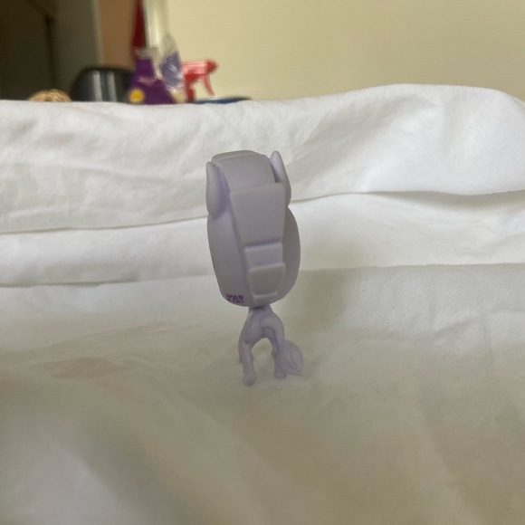 Littlest Pet Shop # 3328 Pale Gray Blind Bag Zebra Horse Blue Candyswirl - Picture 6 of 16